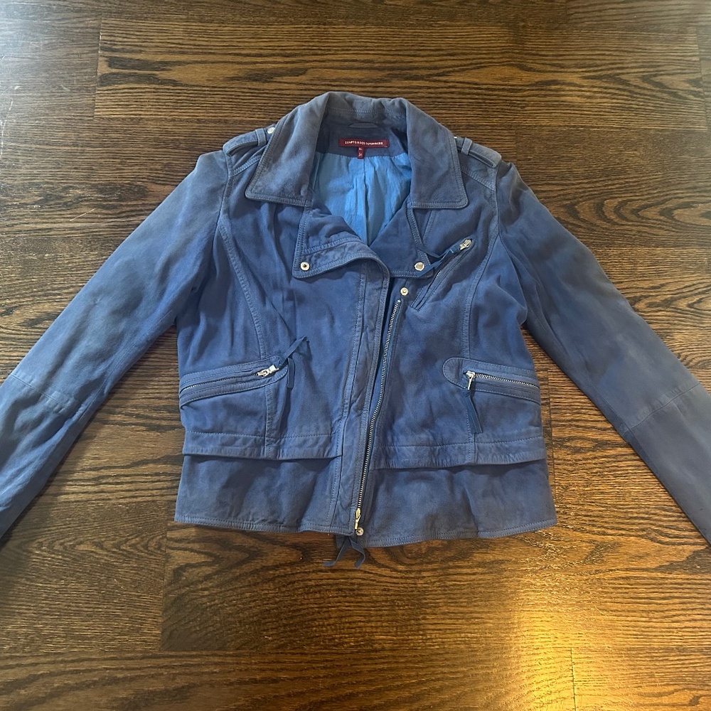 Comptoir Des Cotonniers Light and dark blue Jacket, Size XL